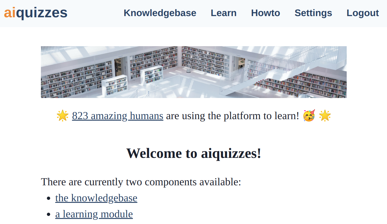 Screenshot of aiquizzes.com